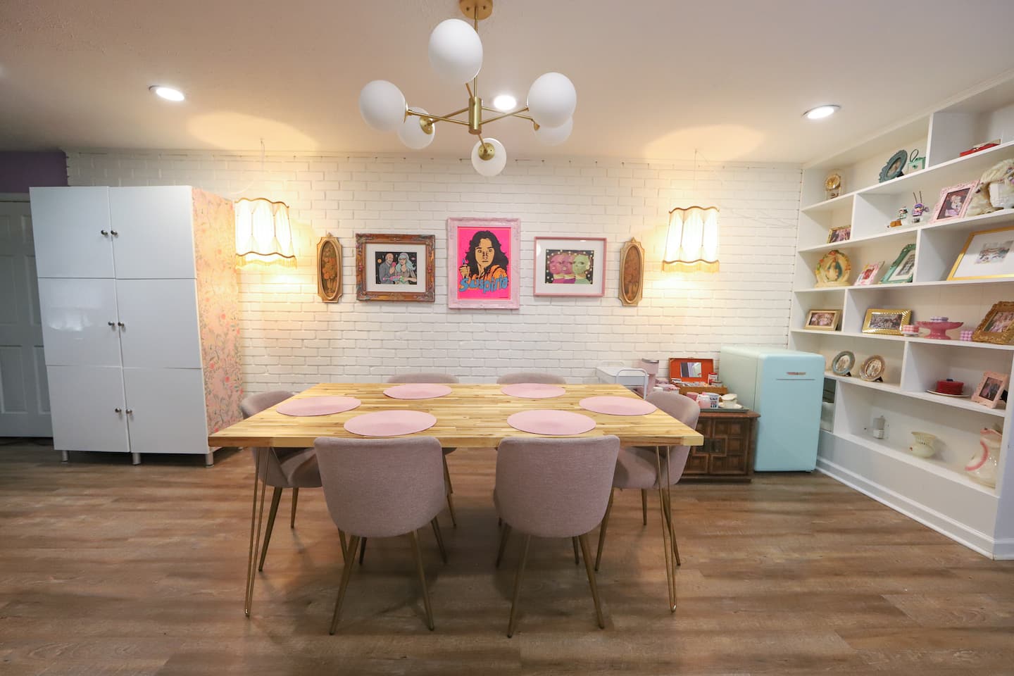 Dining table for six
